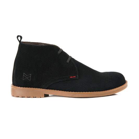 BLACK SUEDE CHUKKA BOOTS